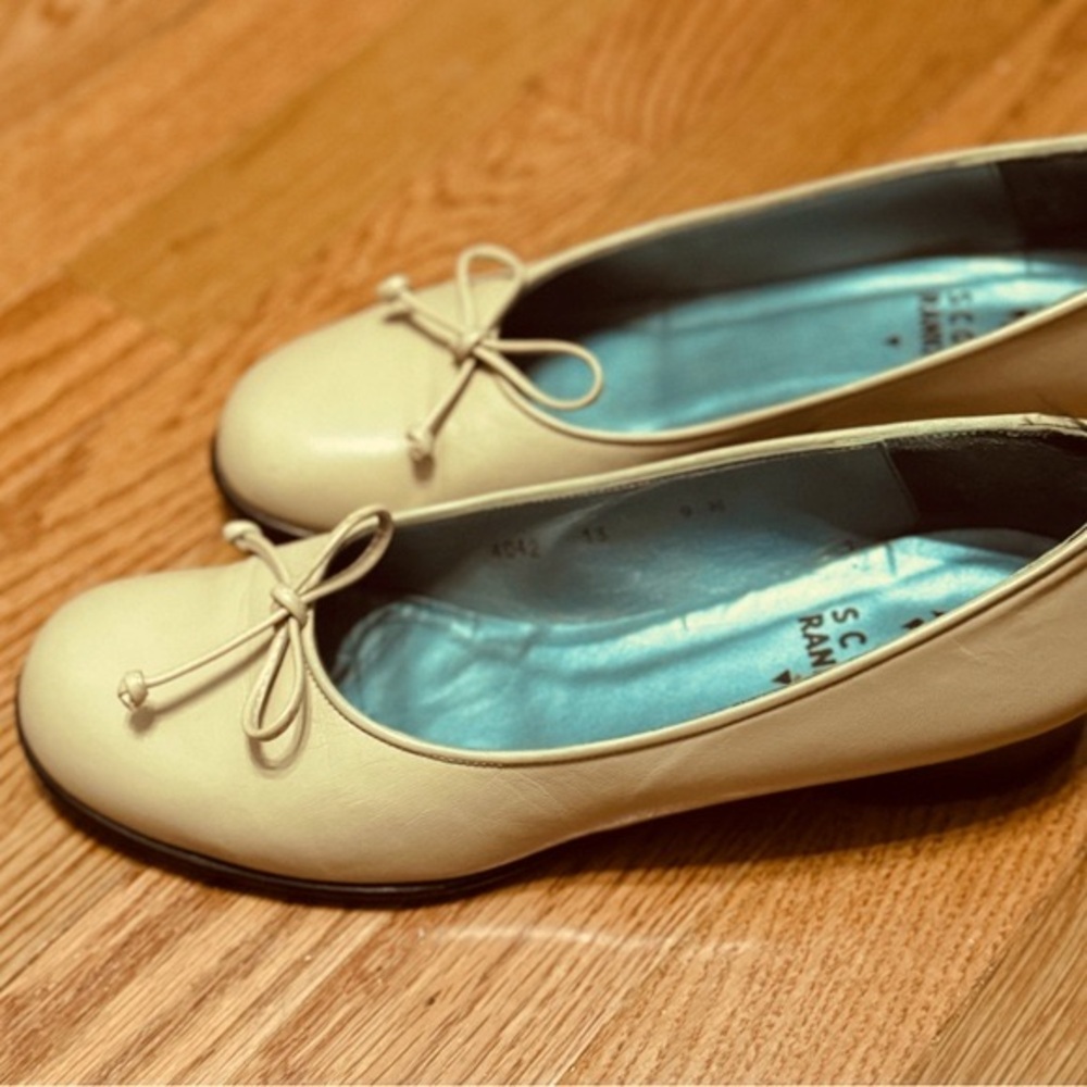 Scott Rankins Leather Ballet-style Flats
